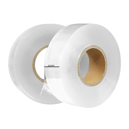 Текстильная лента, силиконовая (TPU350 Transparent silicone), 50мм х 100м, прозрачная