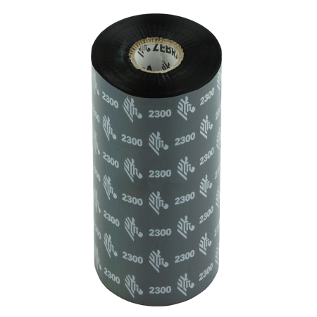 Красящая лента (Риббон) Zebra 2300 Wax (110mm x 300m, wax, втулка 1